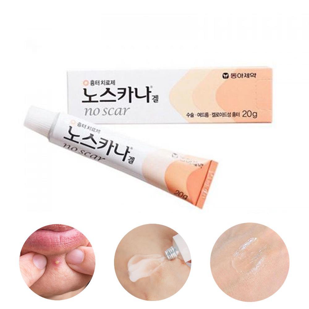 10 Pieces Dong-A Pharm Noscarna Acne Scars Removal Gels Face Facial Creams Large Size 20g Best help for getting rid of pimples D