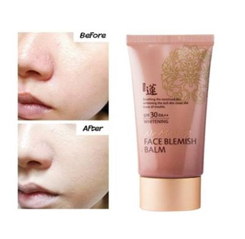 2 Pieces Welcos No Makeup Face Blemish Balm 50ml SPF30 PA++ Whitening BB Creams Cosmetics Korean Facial Beauty Sunscreens Wrinkl