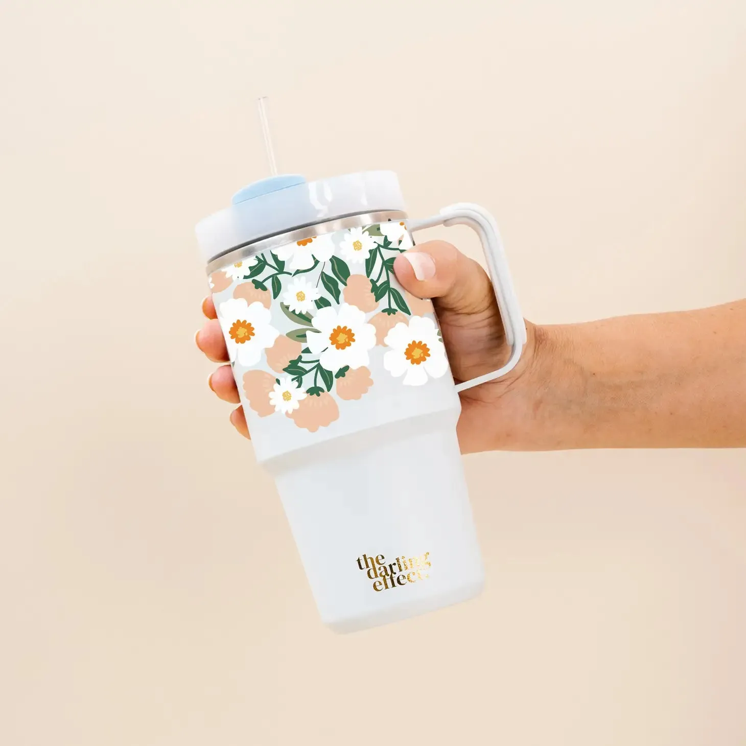 20 OZ Mini On-the-Go Tumbler - Flower Talk