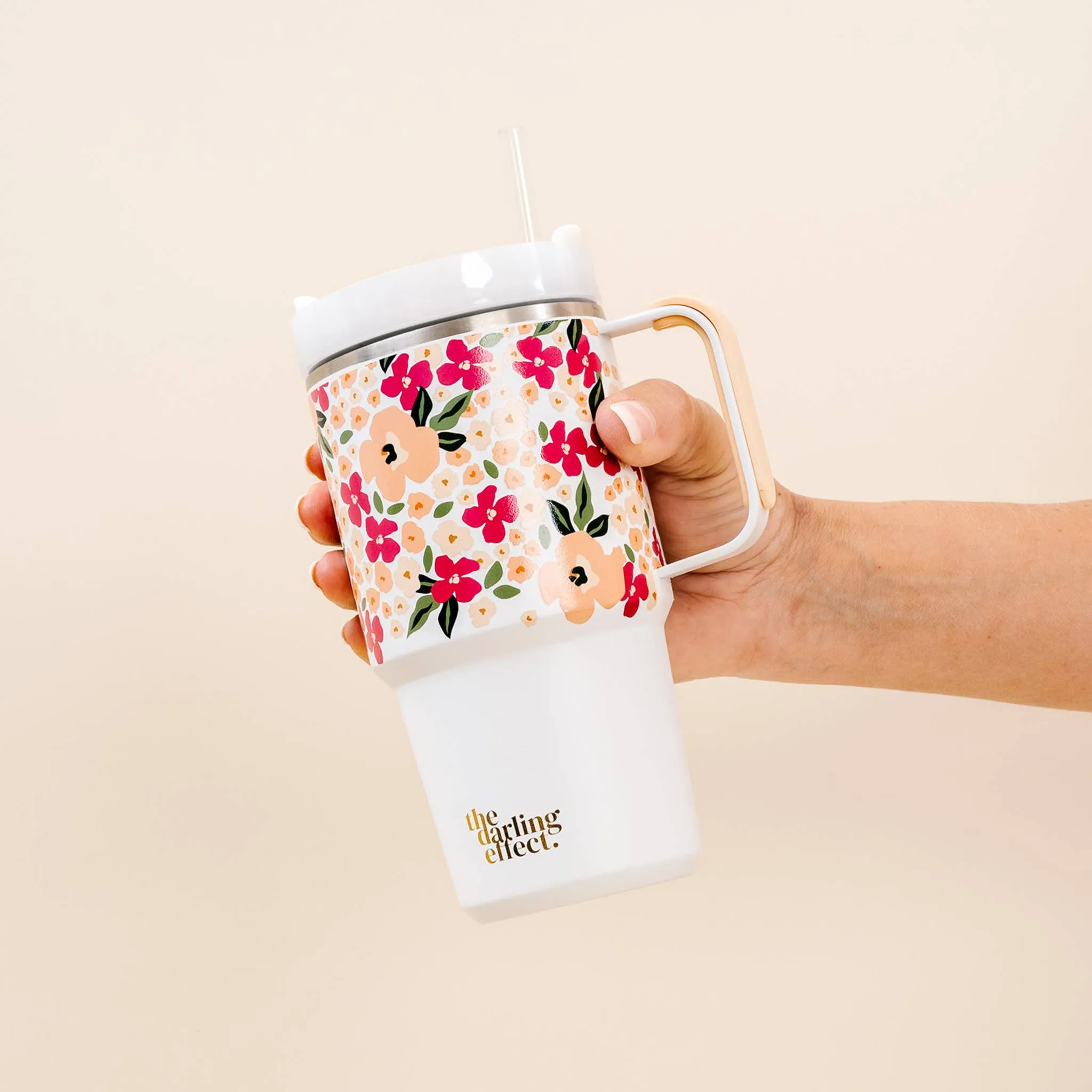 20oz Mini On-the-Go Tumbler - Lively Flora