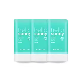 3 Pieces BANILA CO hello sunny essence sun stick Fresh SPF50+ PA++++ Korean Cosmetics After Sunscreens UV Block for Face Body