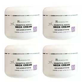 4 Pieces FACE REVOLUTION Dramatical Ageless Neck Creams 100g Wrinkles Lines Moisture Anti-ageing