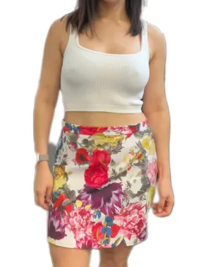 Alice + Olivia Floral Mini Skirt - size 10