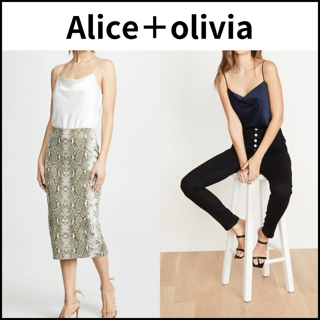 Alice+Olivia  |Casual Style Plain Office Style Tanks & Camisoles