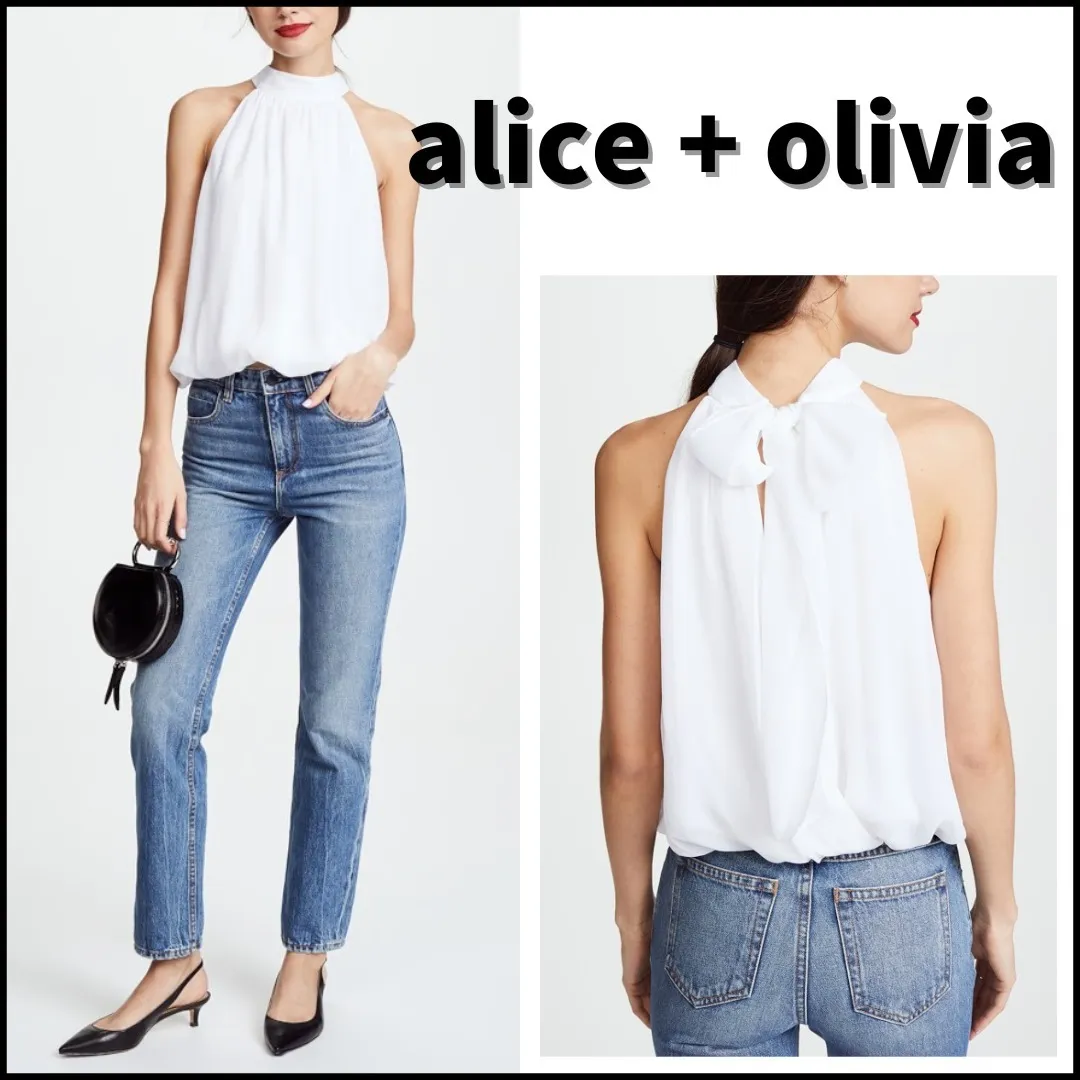 Alice+Olivia  |Casual Style Sleeveless Plain Office Style Tanks & Camisoles