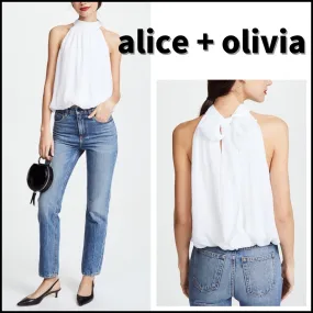 Alice+Olivia  |Casual Style Sleeveless Plain Office Style Tanks & Camisoles