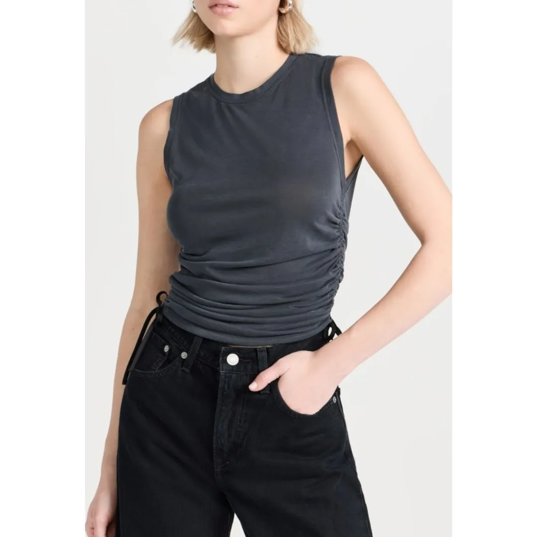 Alice+Olivia  |Crew Neck Plain Tanks & Camisoles