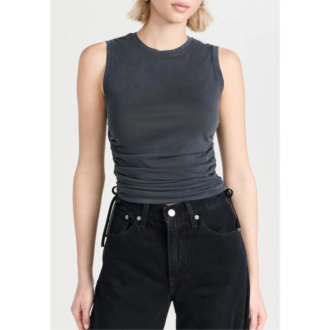 Alice+Olivia  |Crew Neck Plain Tanks & Camisoles