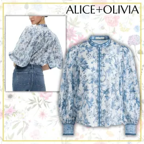 Alice+Olivia  |Flower Patterns Casual Style Street Style Cropped