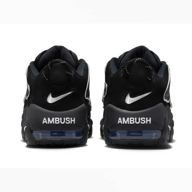 Ambush x nike air more uptempo low (black/ black/ white/ black) men us 8-13 fb1299-001