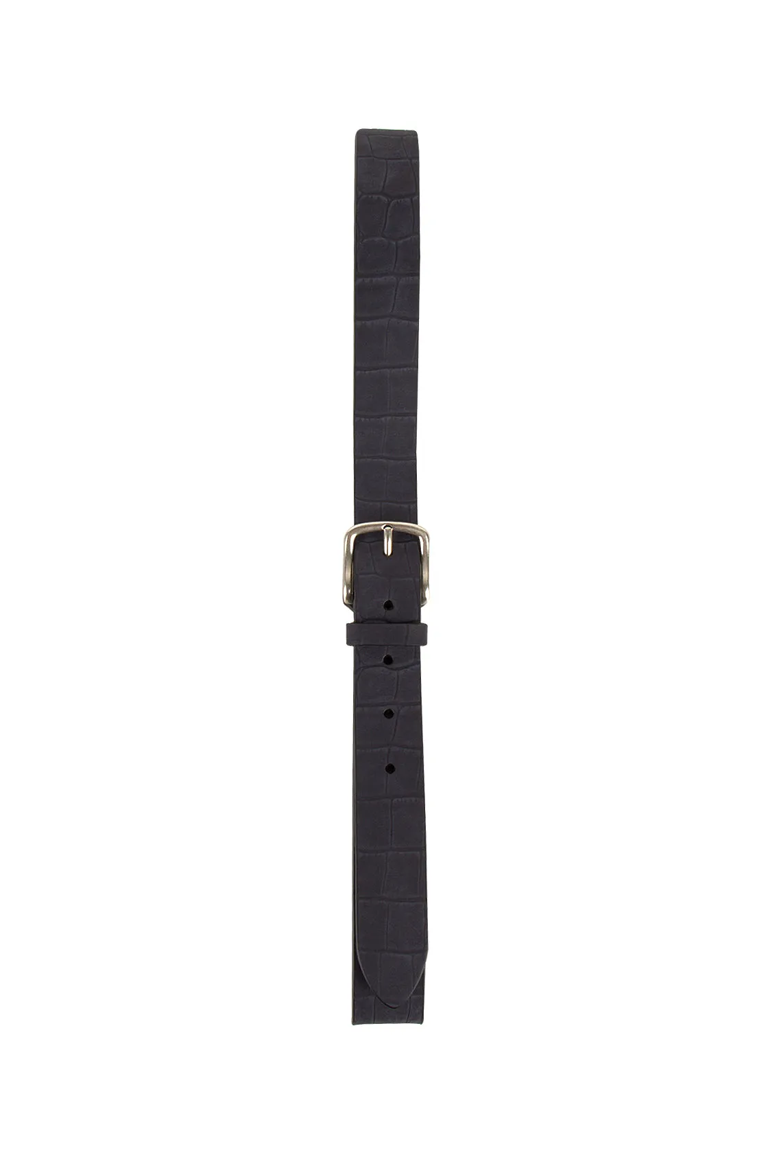 Anderson's Alligator Print Belt Navy