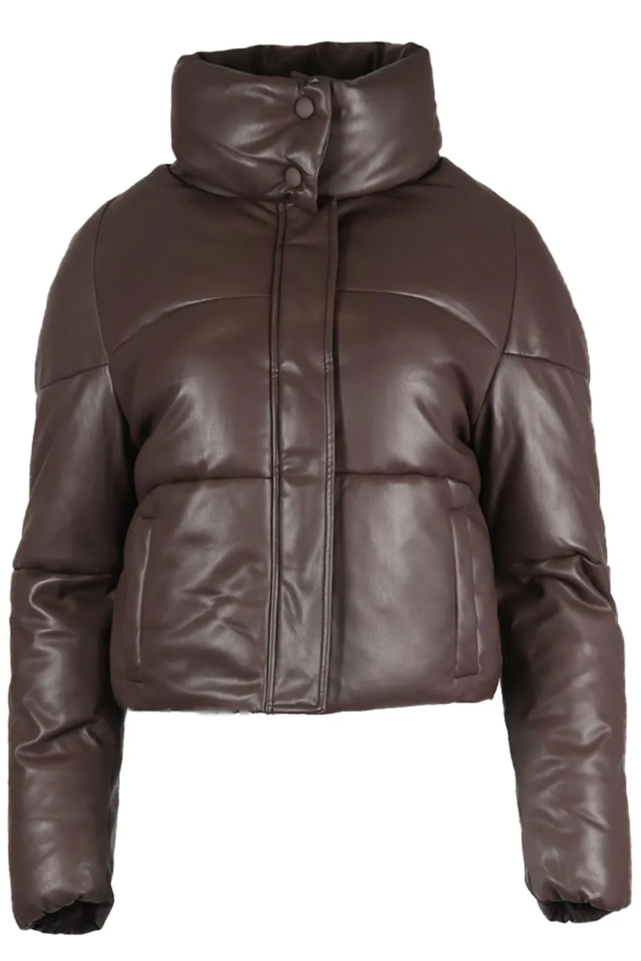 APPARIS QUILTED PADDED FAUX LEATHER JACKET XSMALL