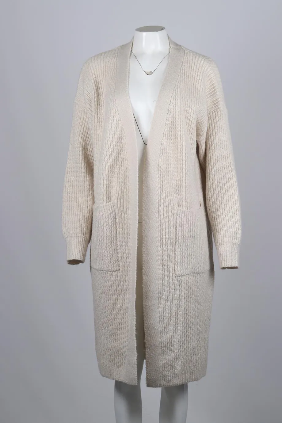 APPARIS RIBBED KNIT CARDIGAN SMALL