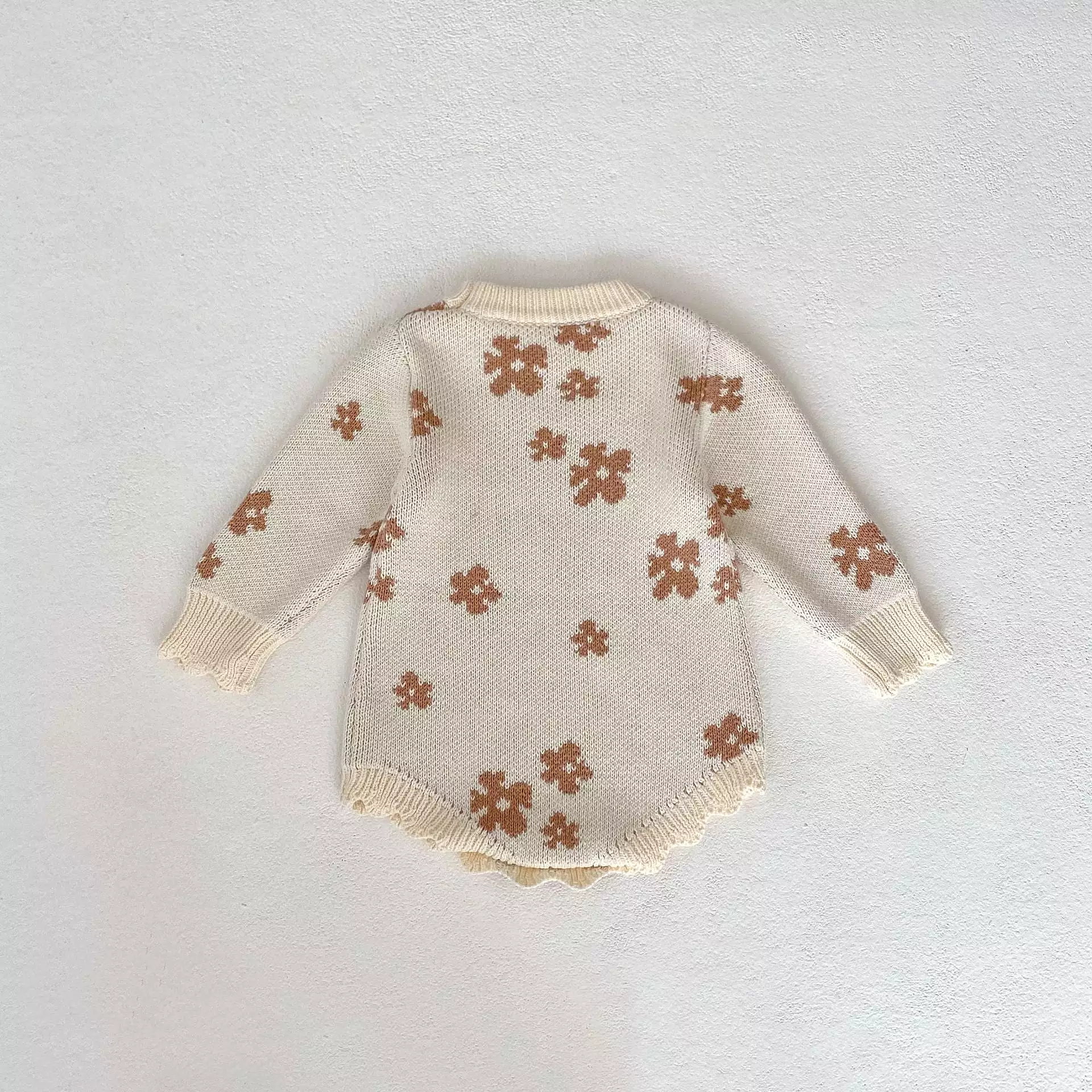 Baby Girls Flower Embroidered Rompers Wholesale 24011170