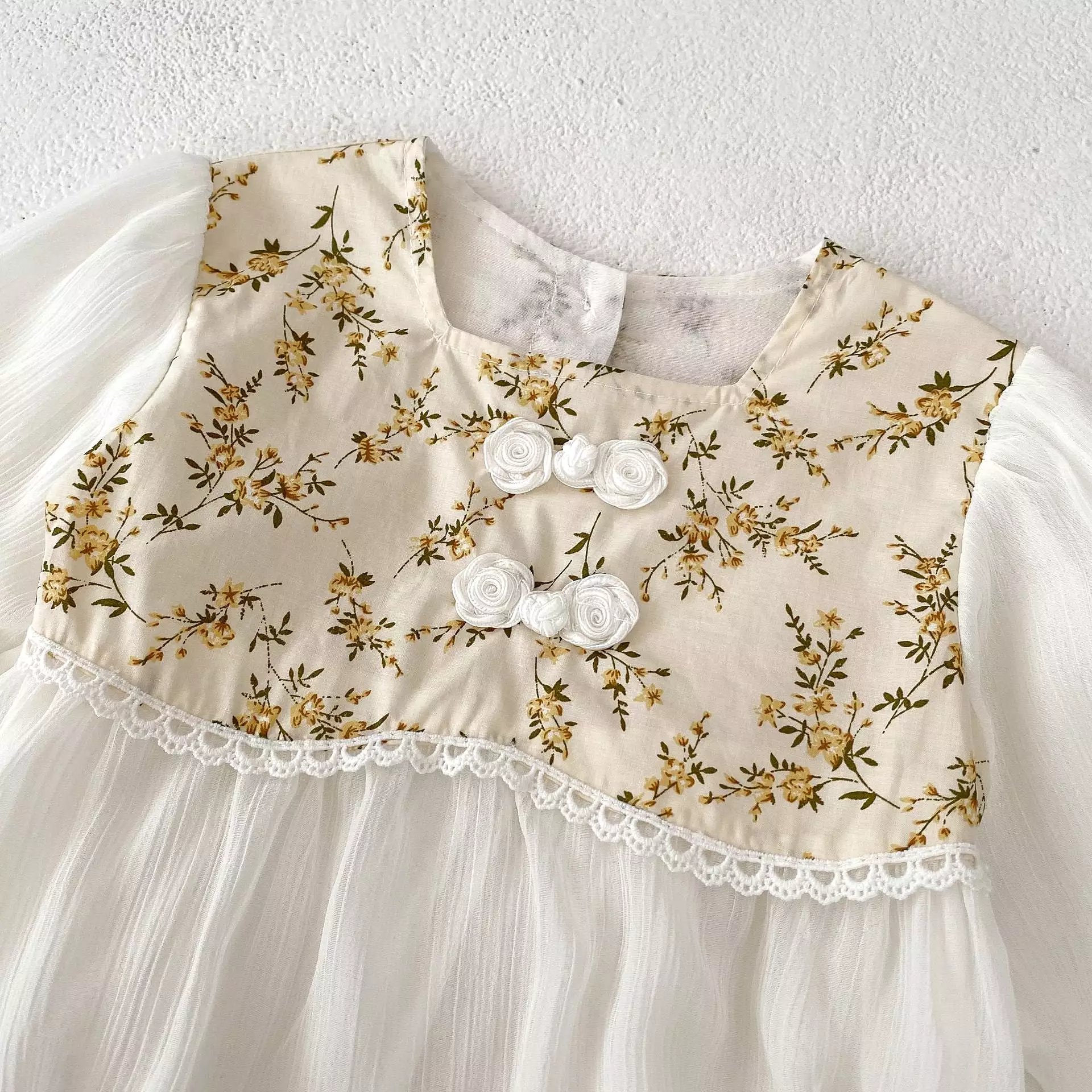 Baby Girls Flower Print Rompers Wholesale 230828254