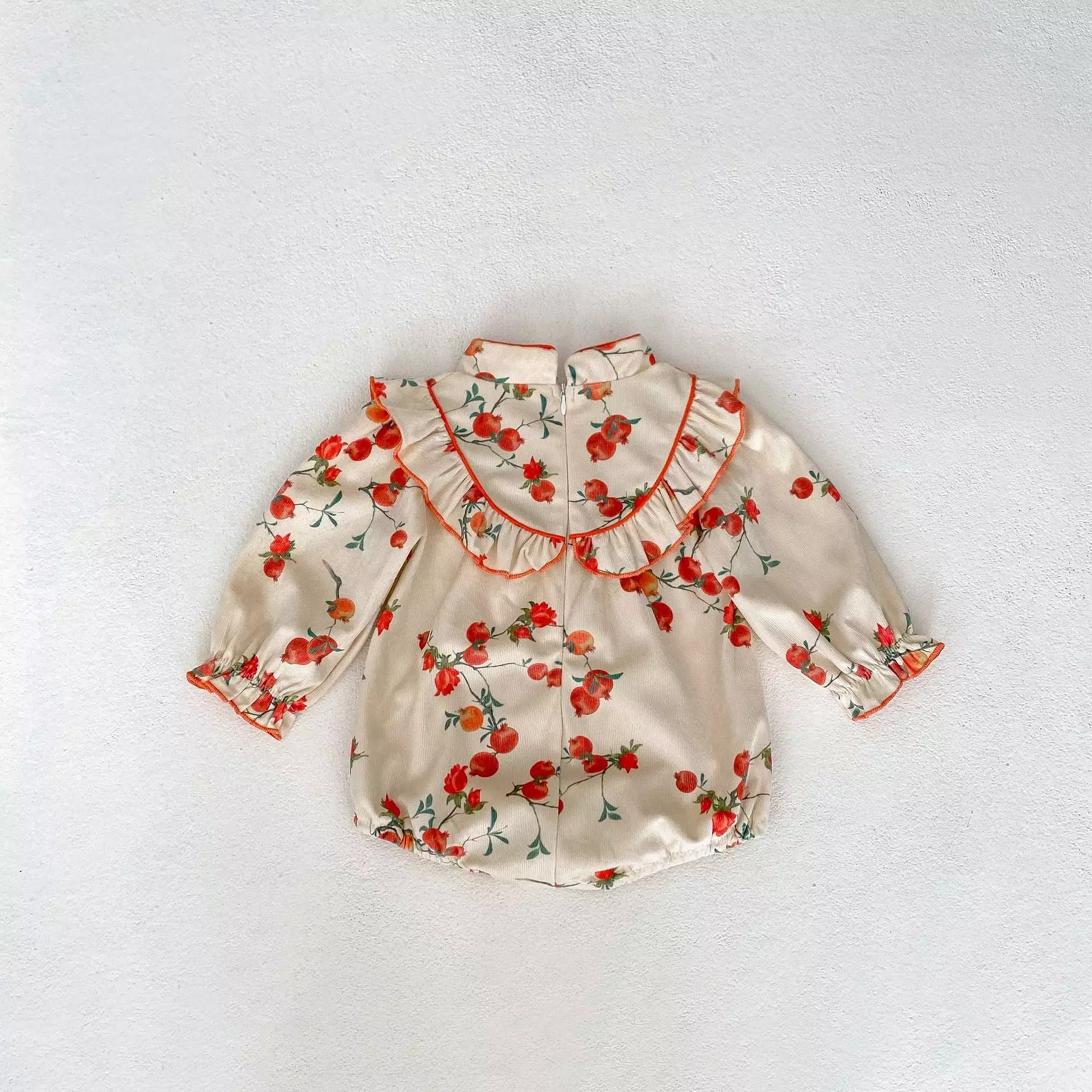 Baby Girls Fruit Print Rompers Wholesale 240111140