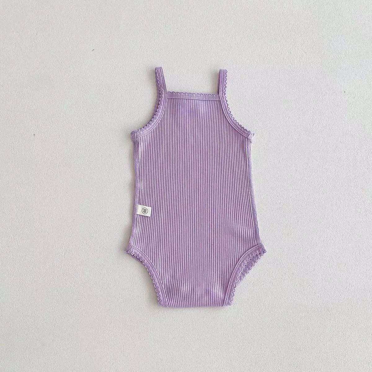 Baby Girls Solid Color Rompers Wholesale 240409280