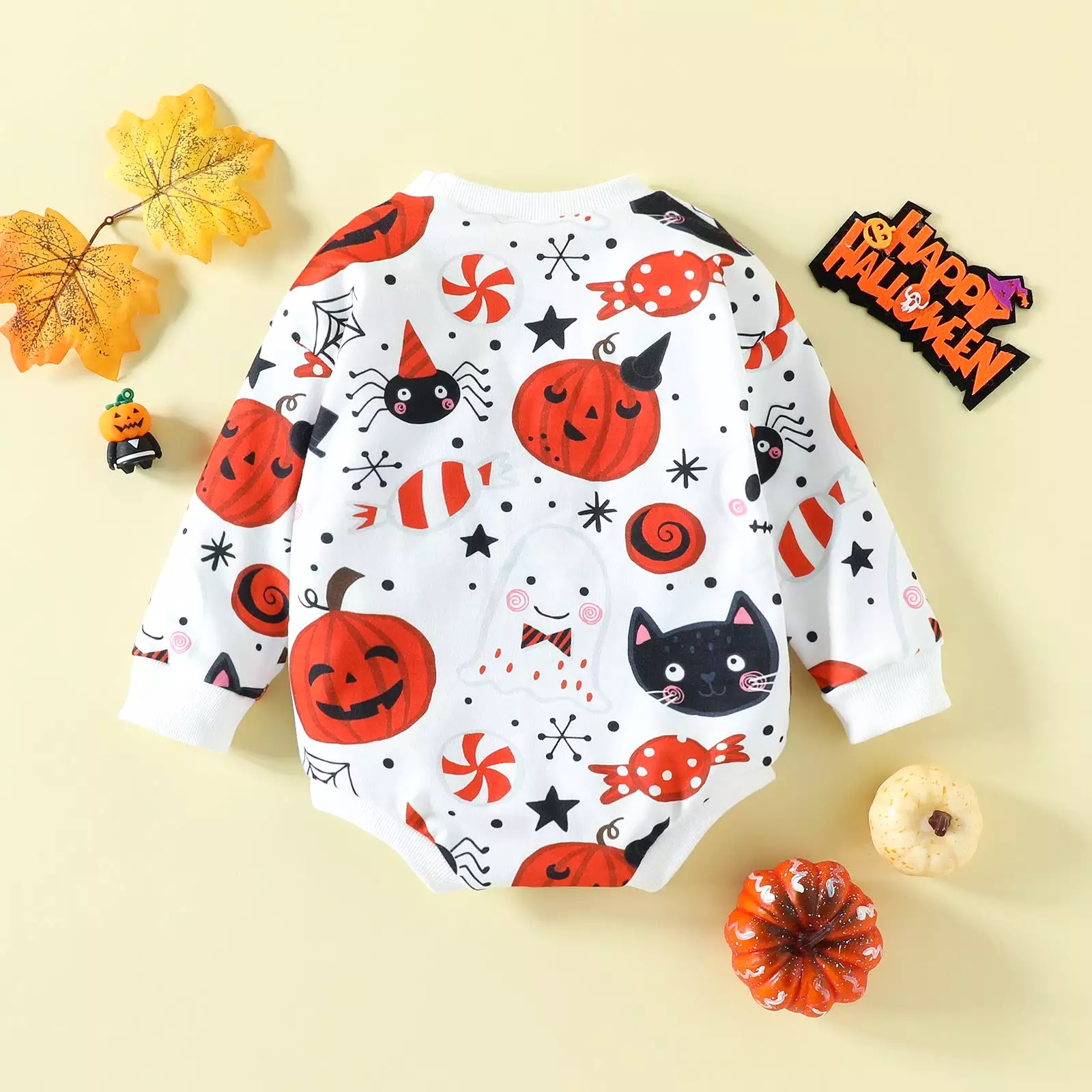 Baby Kid Girls Boys Animals Cartoon Print Halloween Rompers Wholesale 23090614