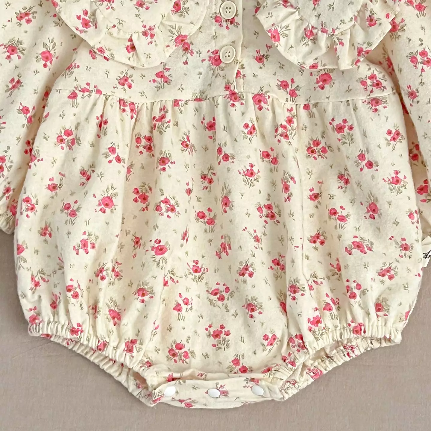 Baby Kid Girls Flower Print Rompers Wholesale 240111161