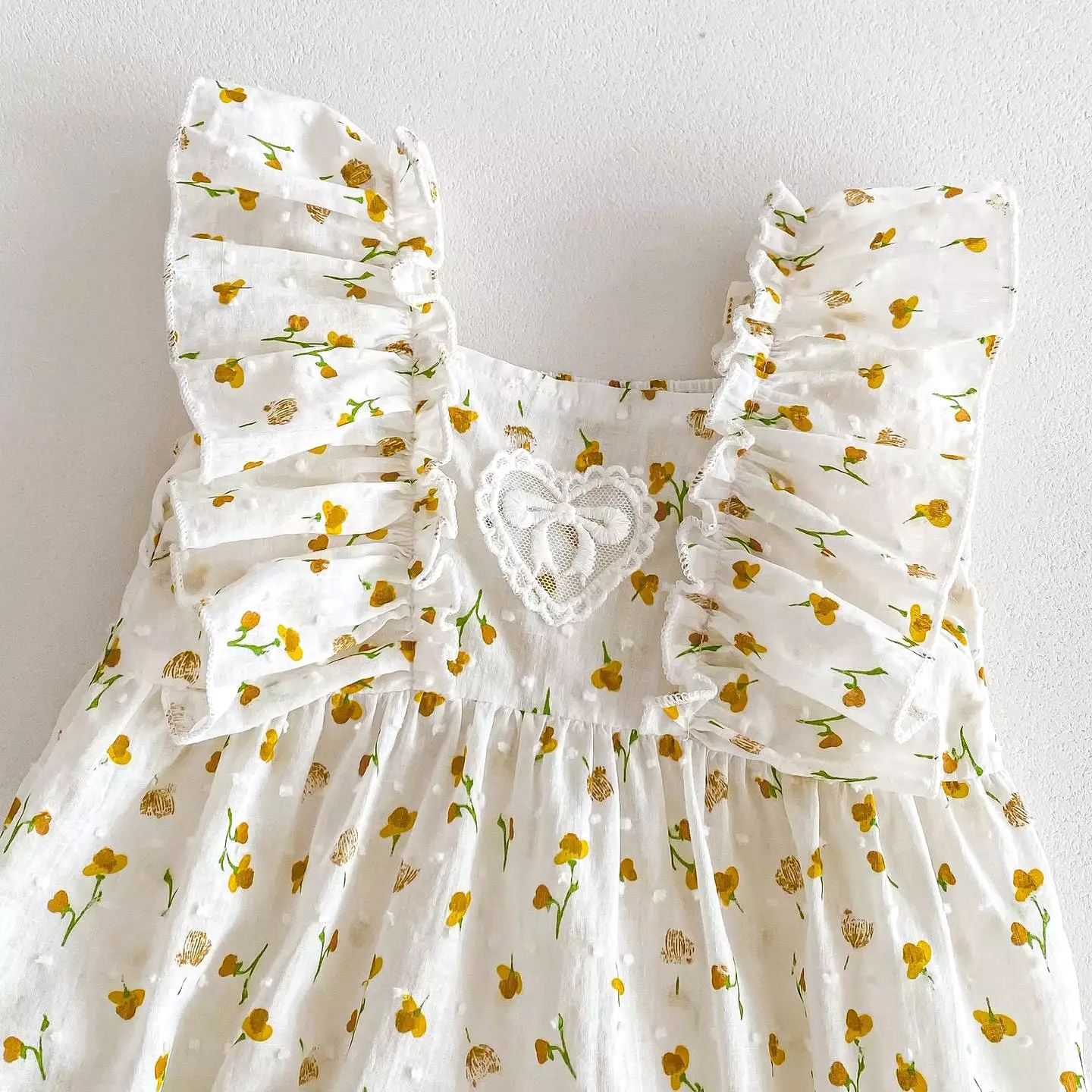 Baby Kid Girls Flower Print Rompers Wholesale 240301146