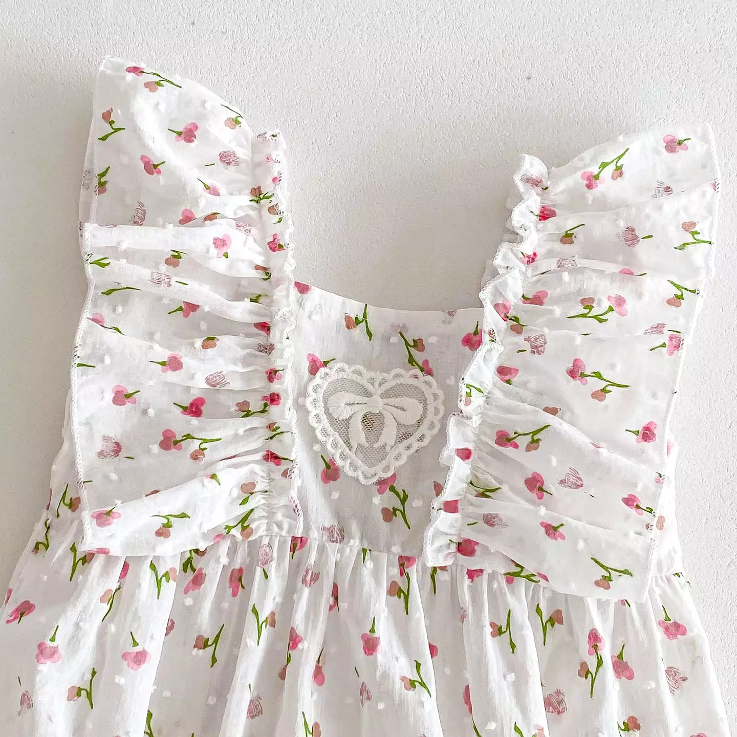 Baby Kid Girls Flower Print Rompers Wholesale 240301146