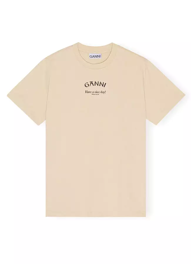 Basic Jersey Ganni Relaxed T-Shirt T3531