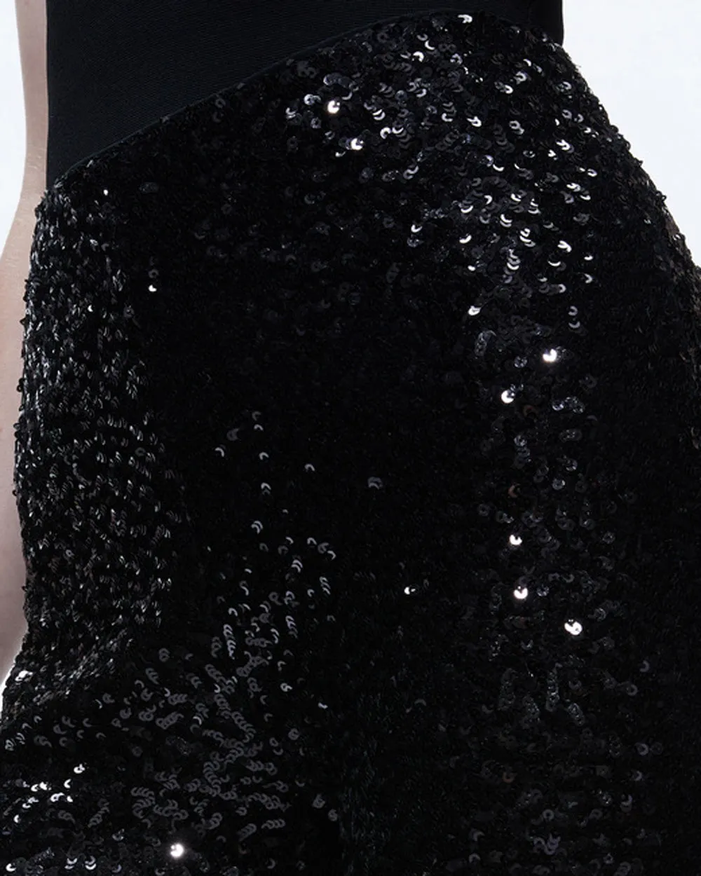 Black Sequin Lara Bootcut Pant