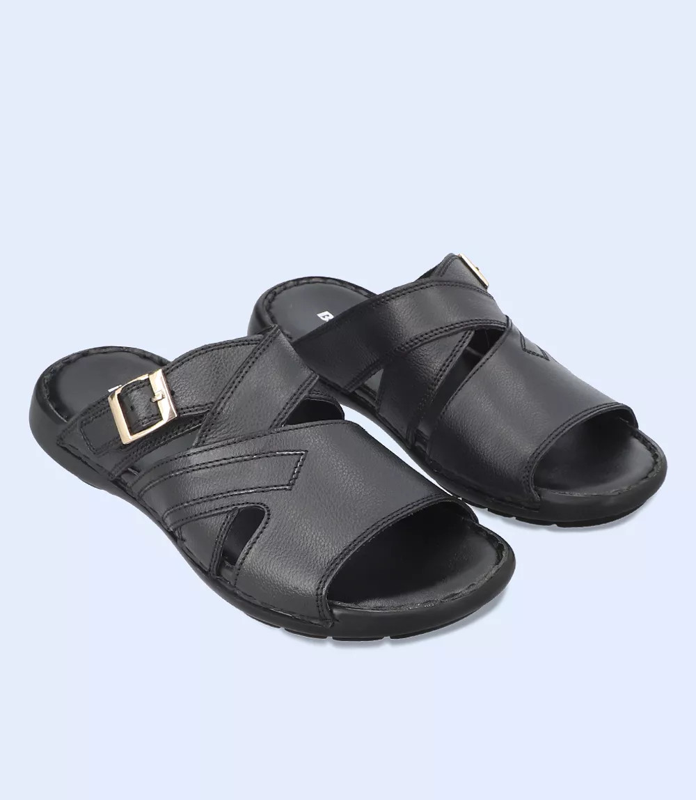 BM5485-BLACK-Men Casual Slipper