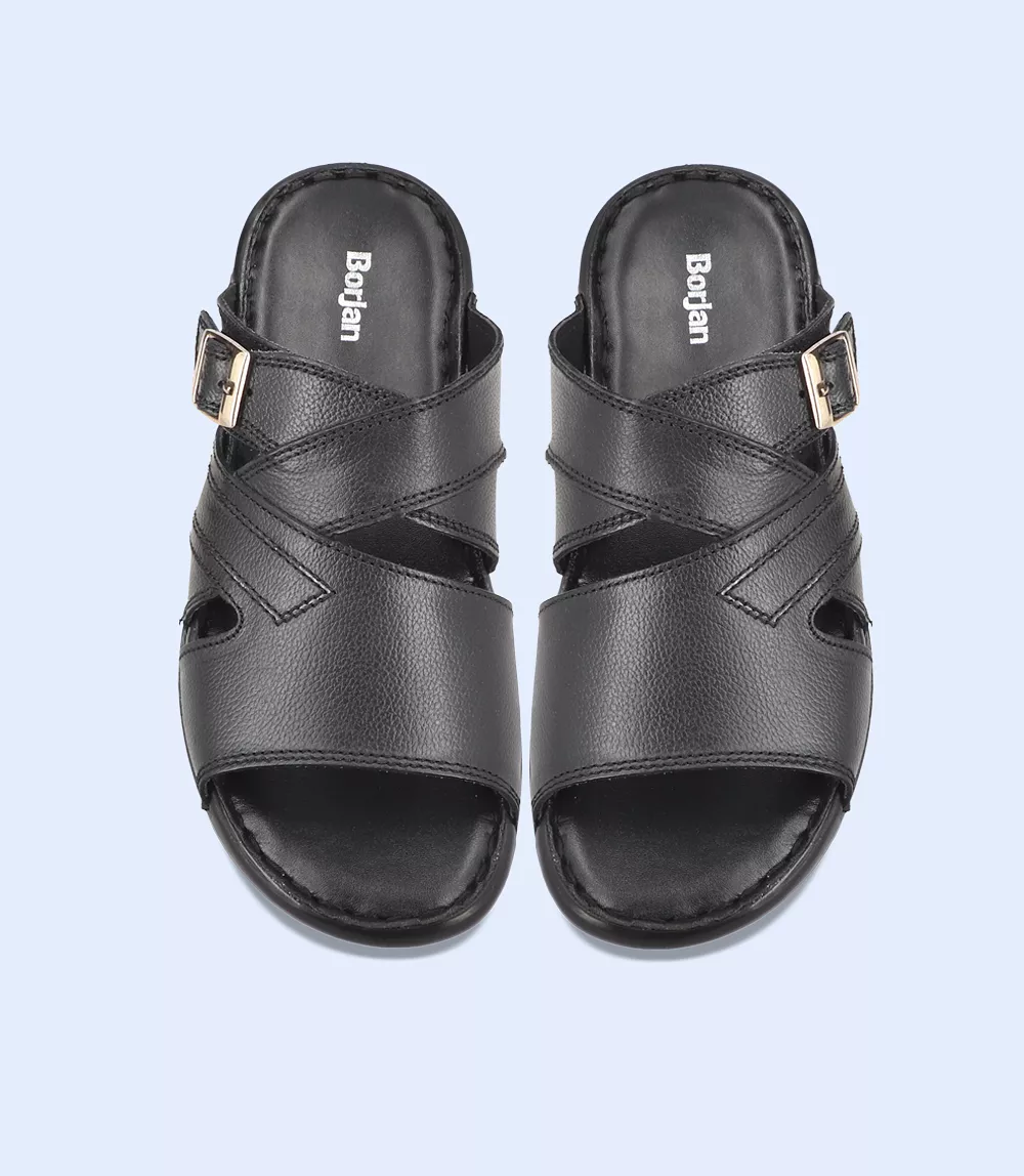 BM5485-BLACK-Men Casual Slipper