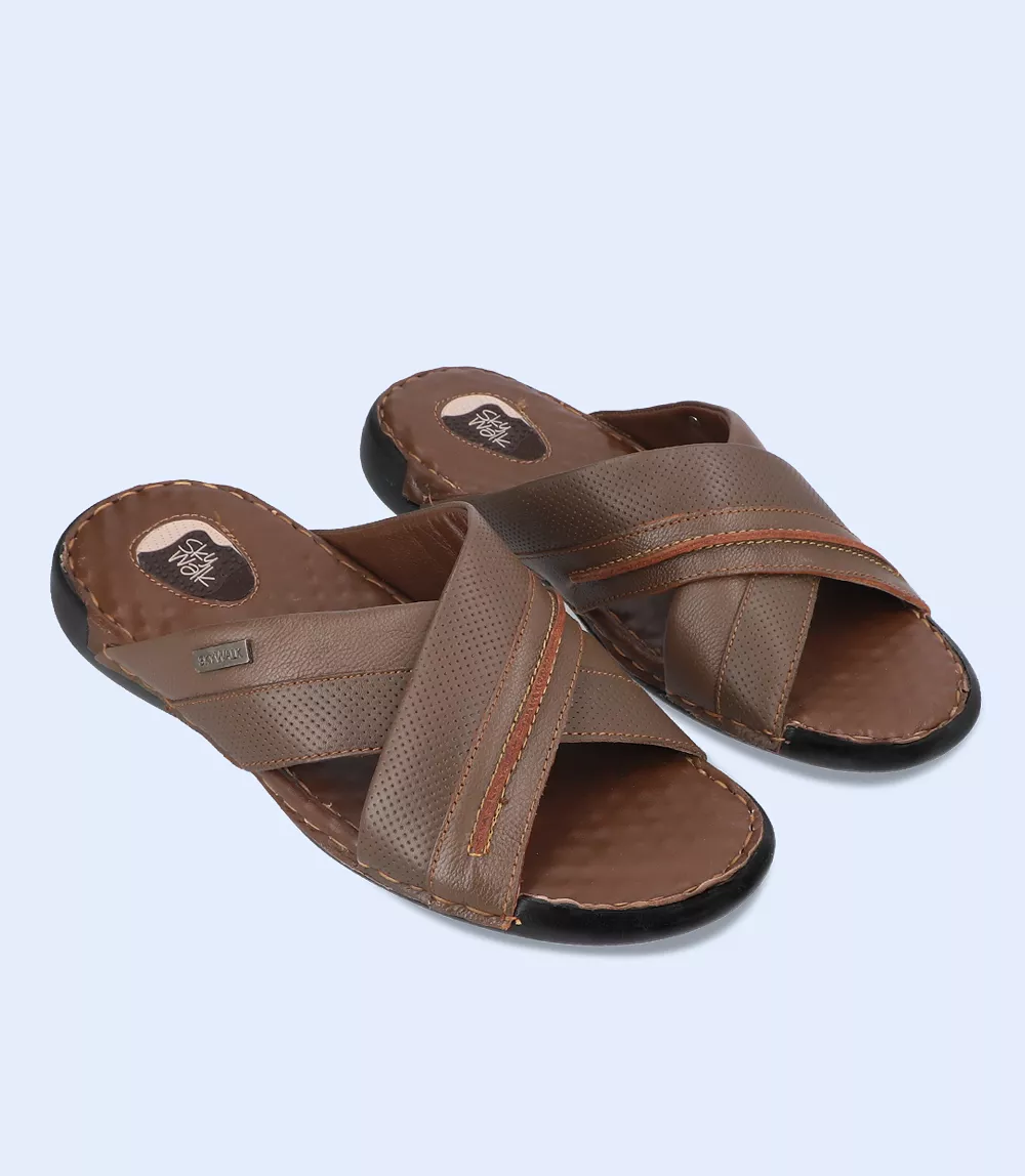 BM5500-KASTANI-Men Slipper