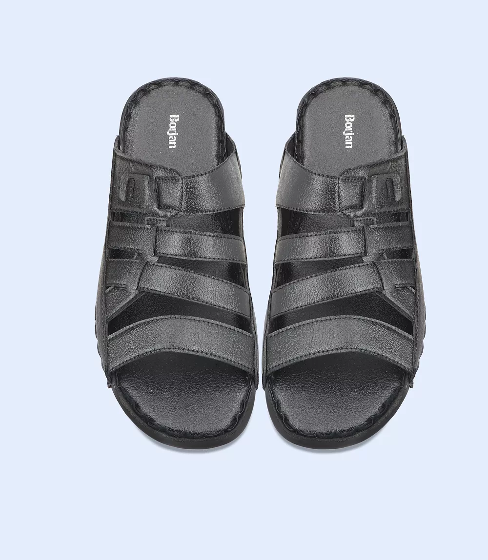 BM5527-BLACK-Men Slipper