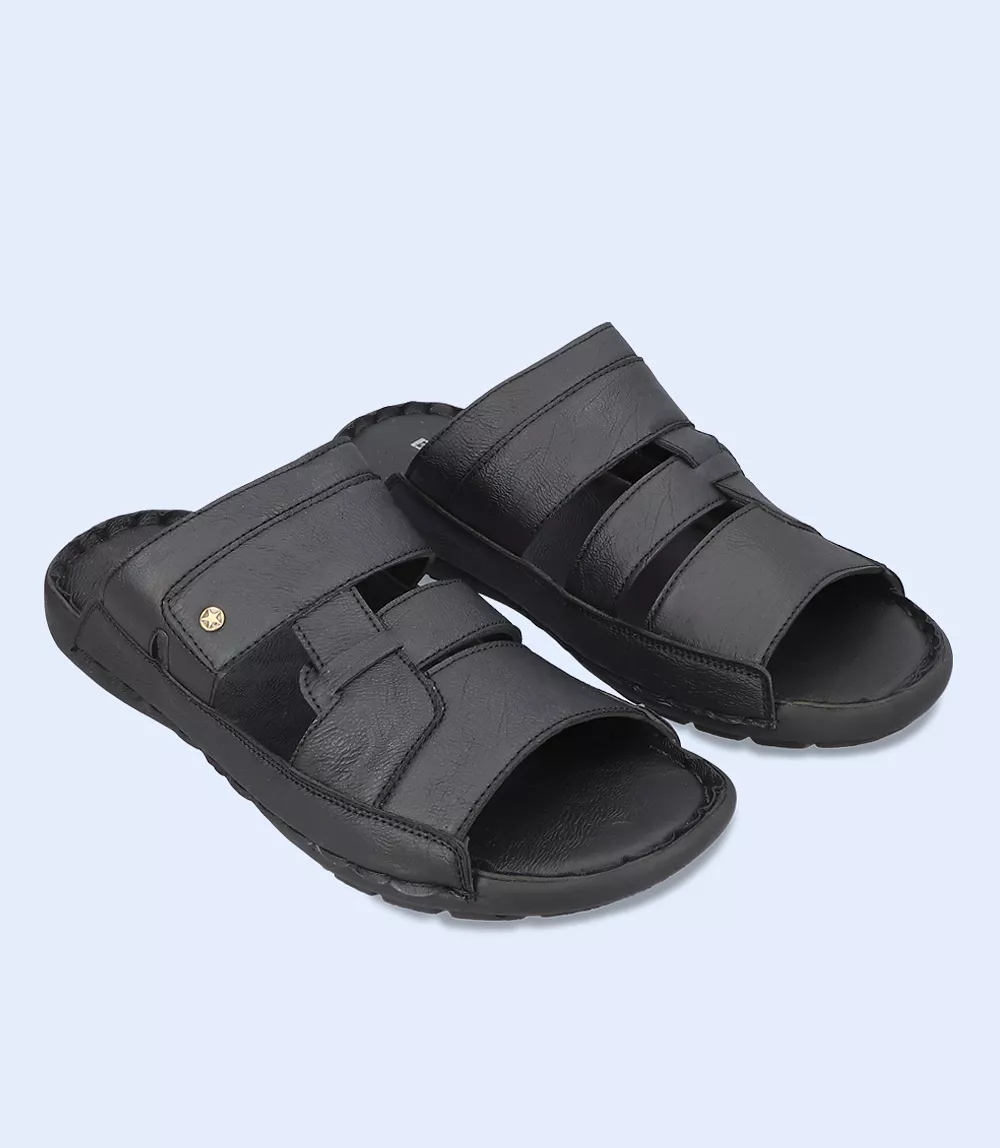 BM5528-BLACK-Men Slipper