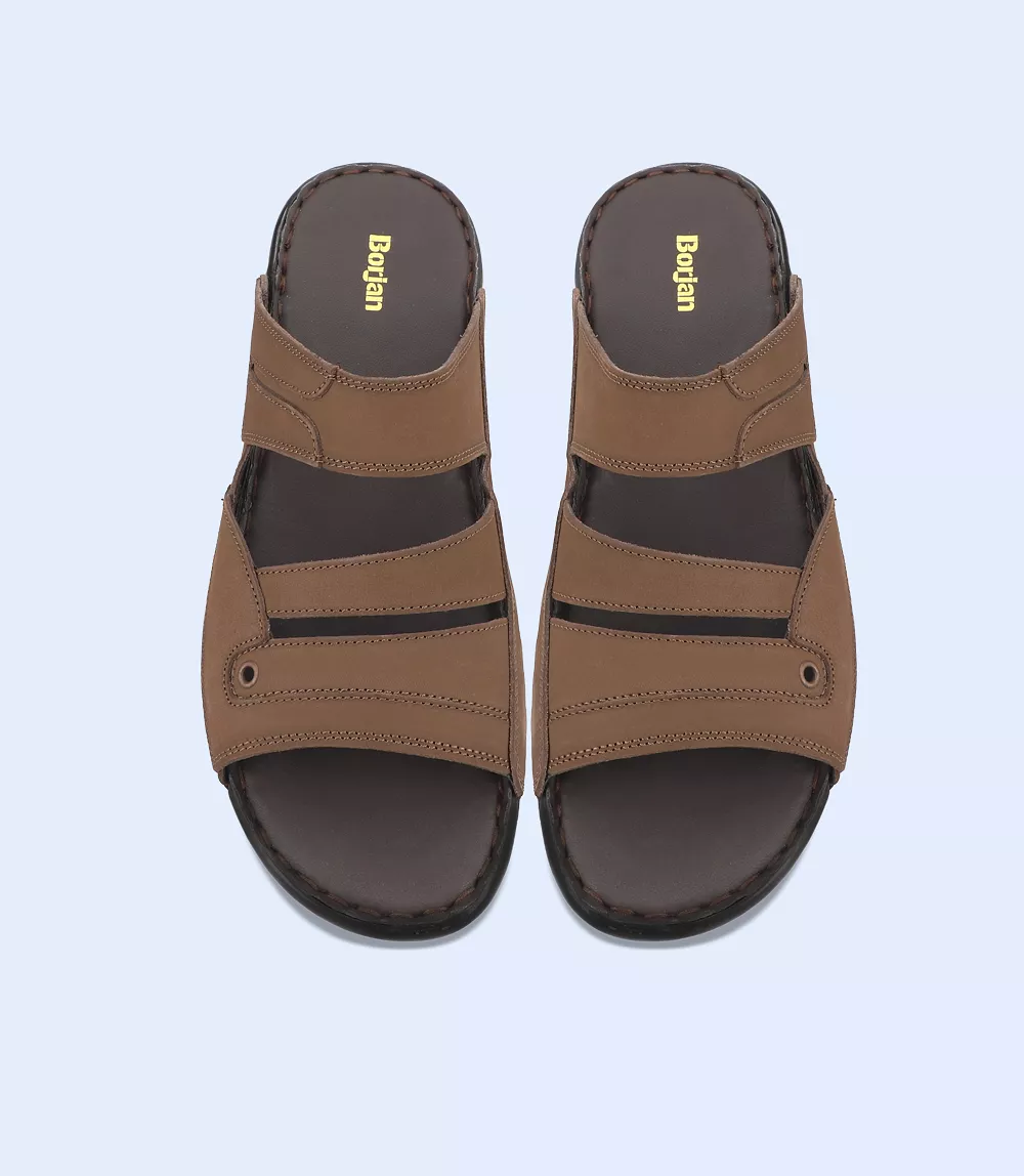 BM5665-BROWN-Men Slipper