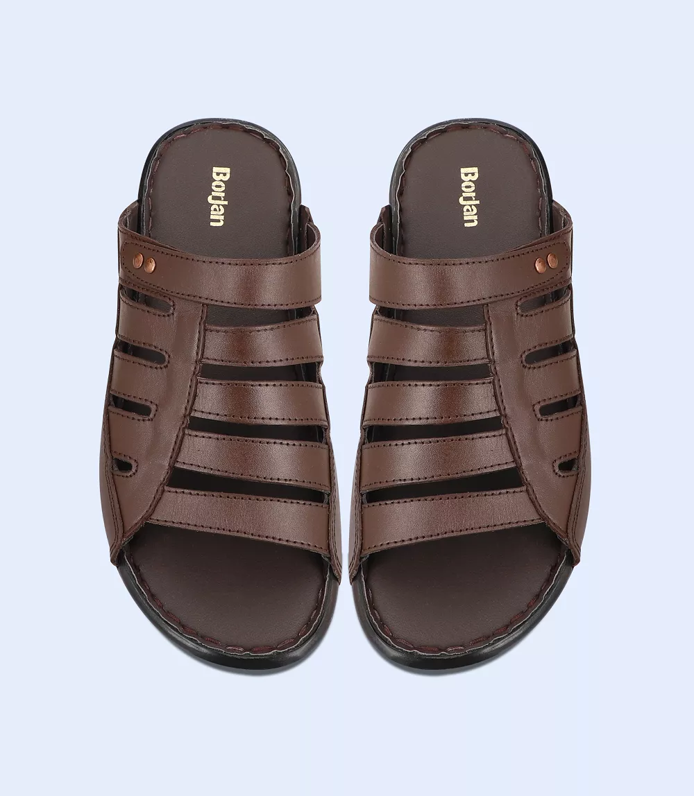 BM5669-COFFEE-Men Slipper