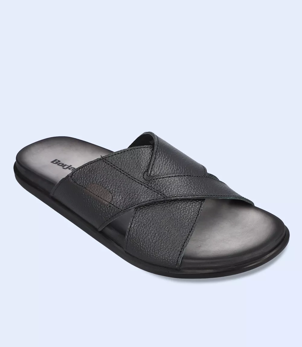 BM5804-BLACK-Men Slipper