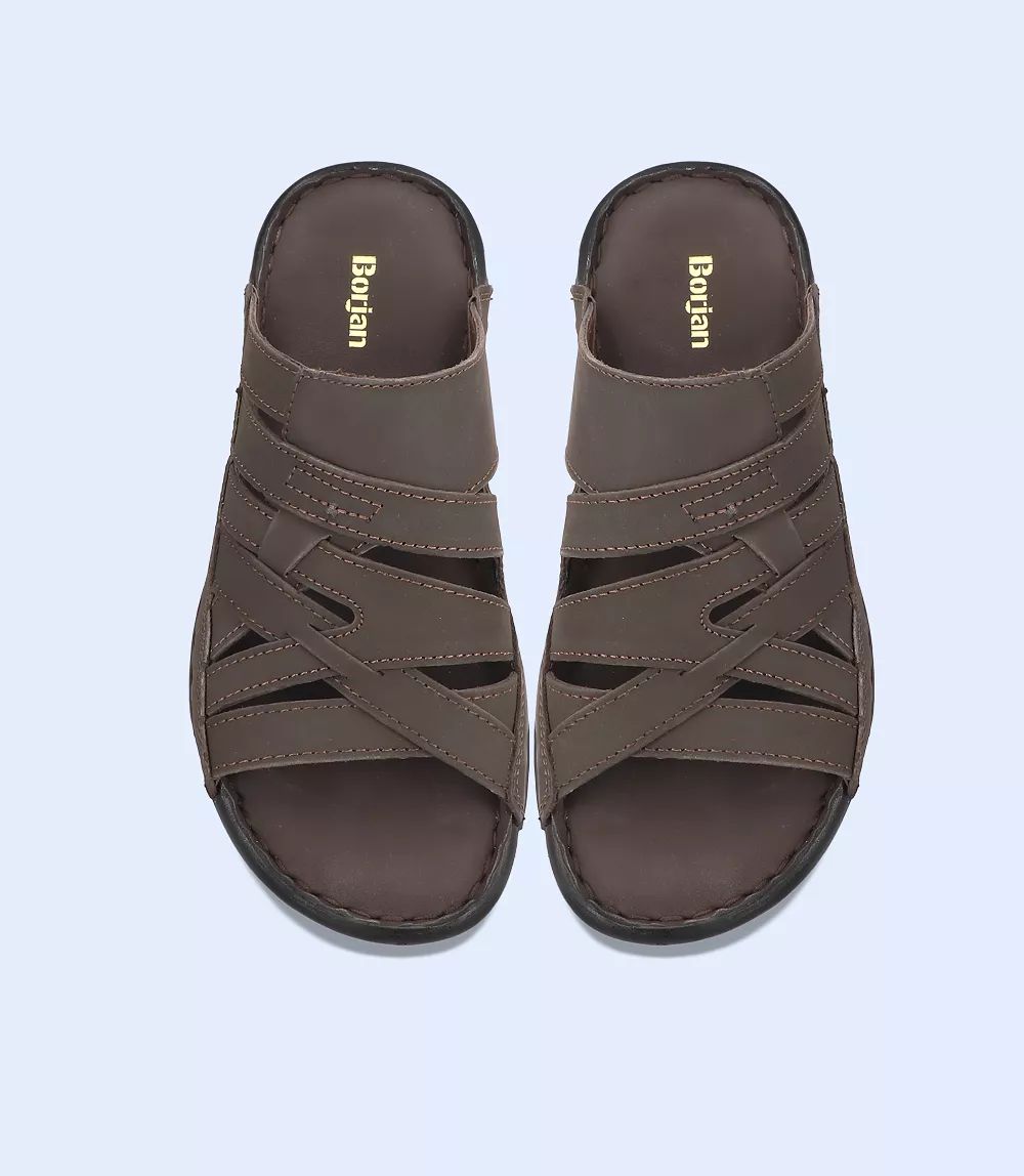 BM5957-Espresso-Men Slipper