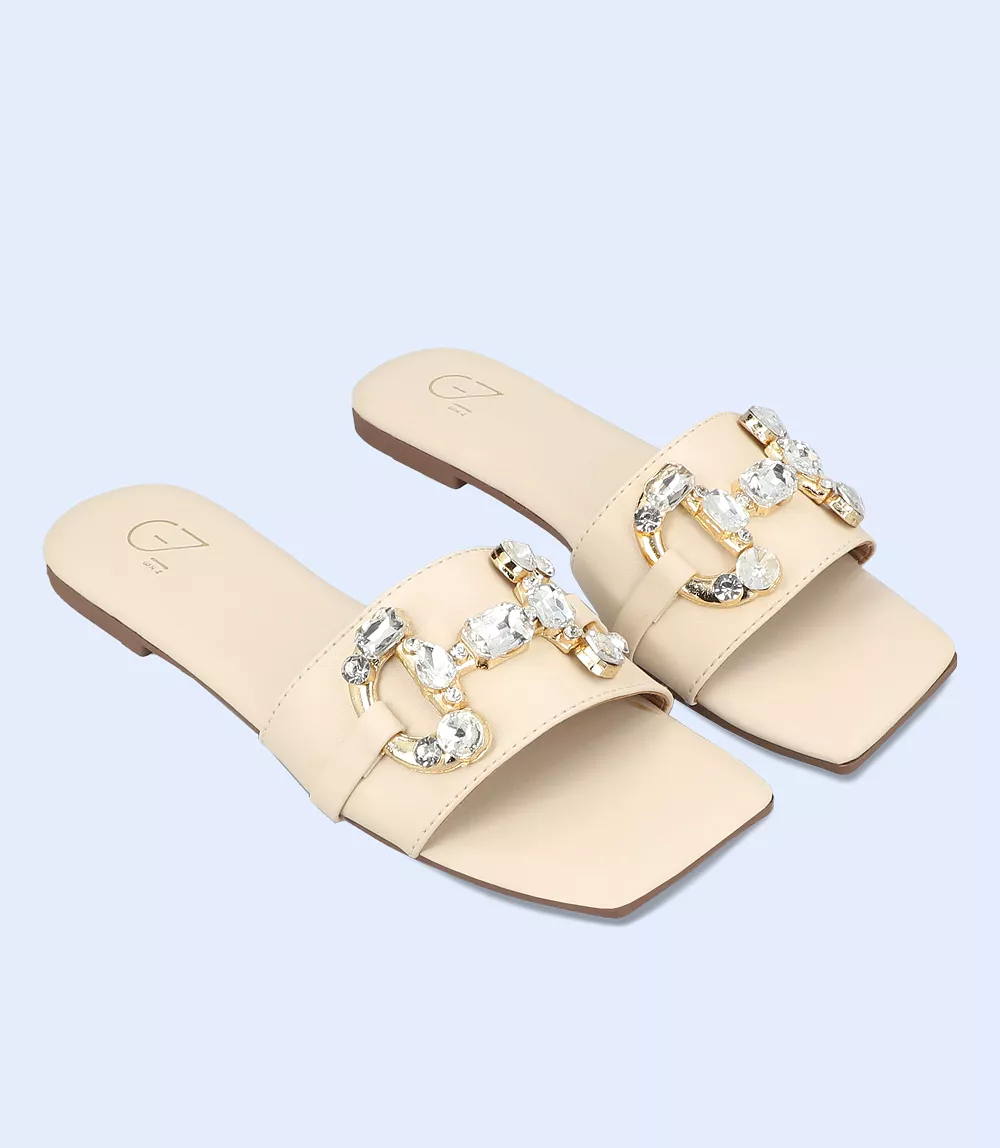 BW9318-IVORY-Women Slipper