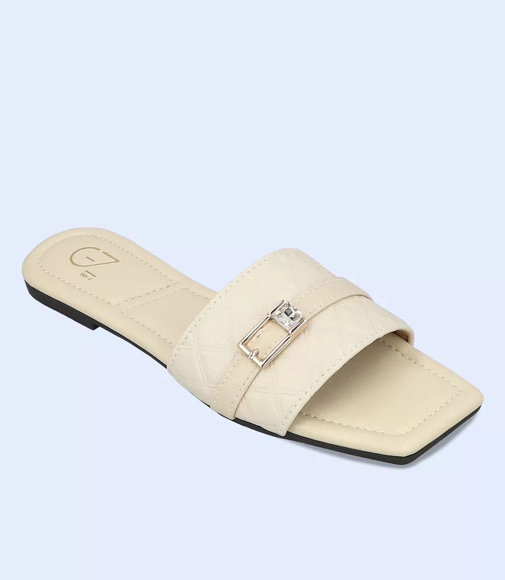 BW9504-IVORY-Women Slipper