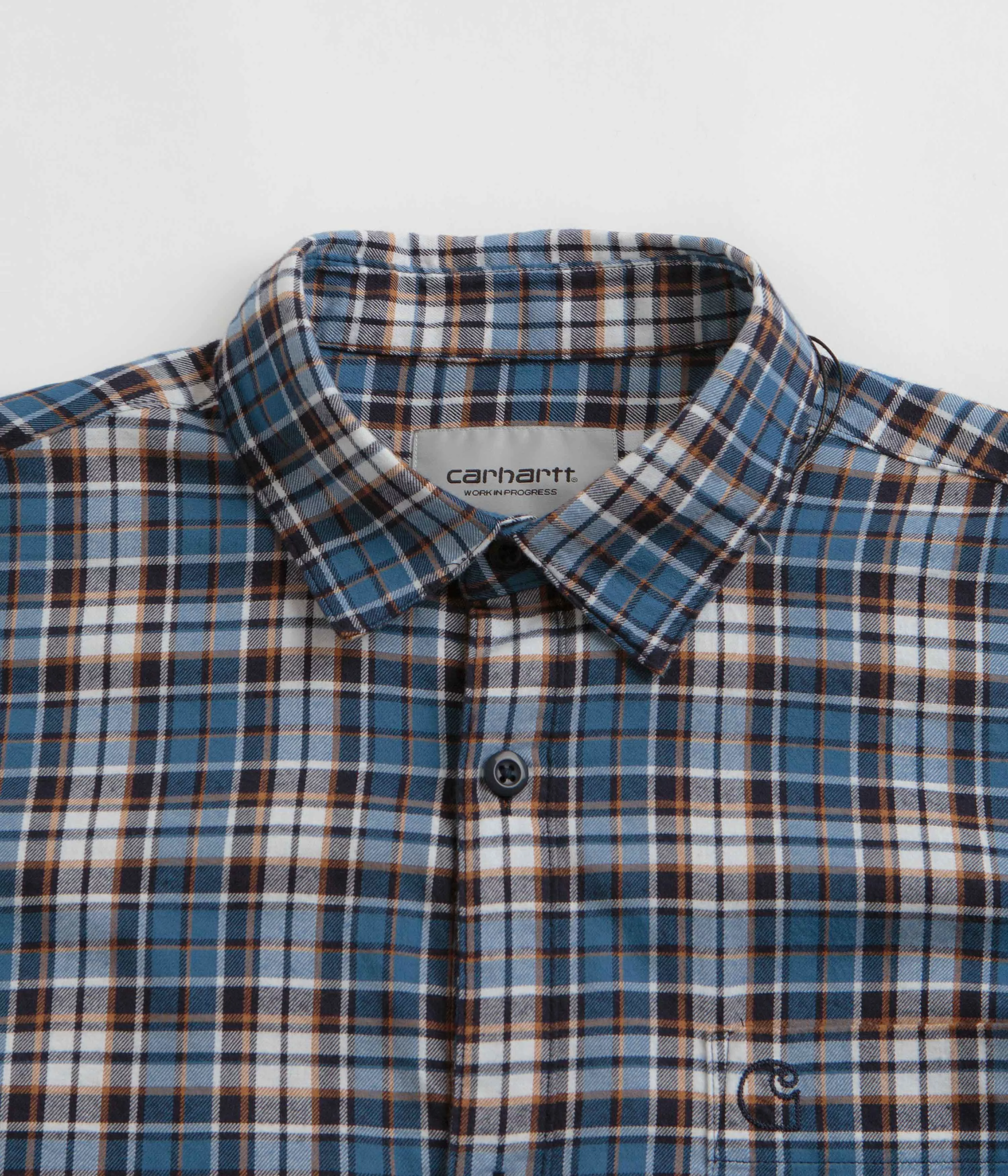 Carhartt Yuma Shirt Twill Flannel Shirt - Storm Blue