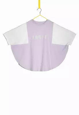 Colorblock Jersey Batwing T-Shirt