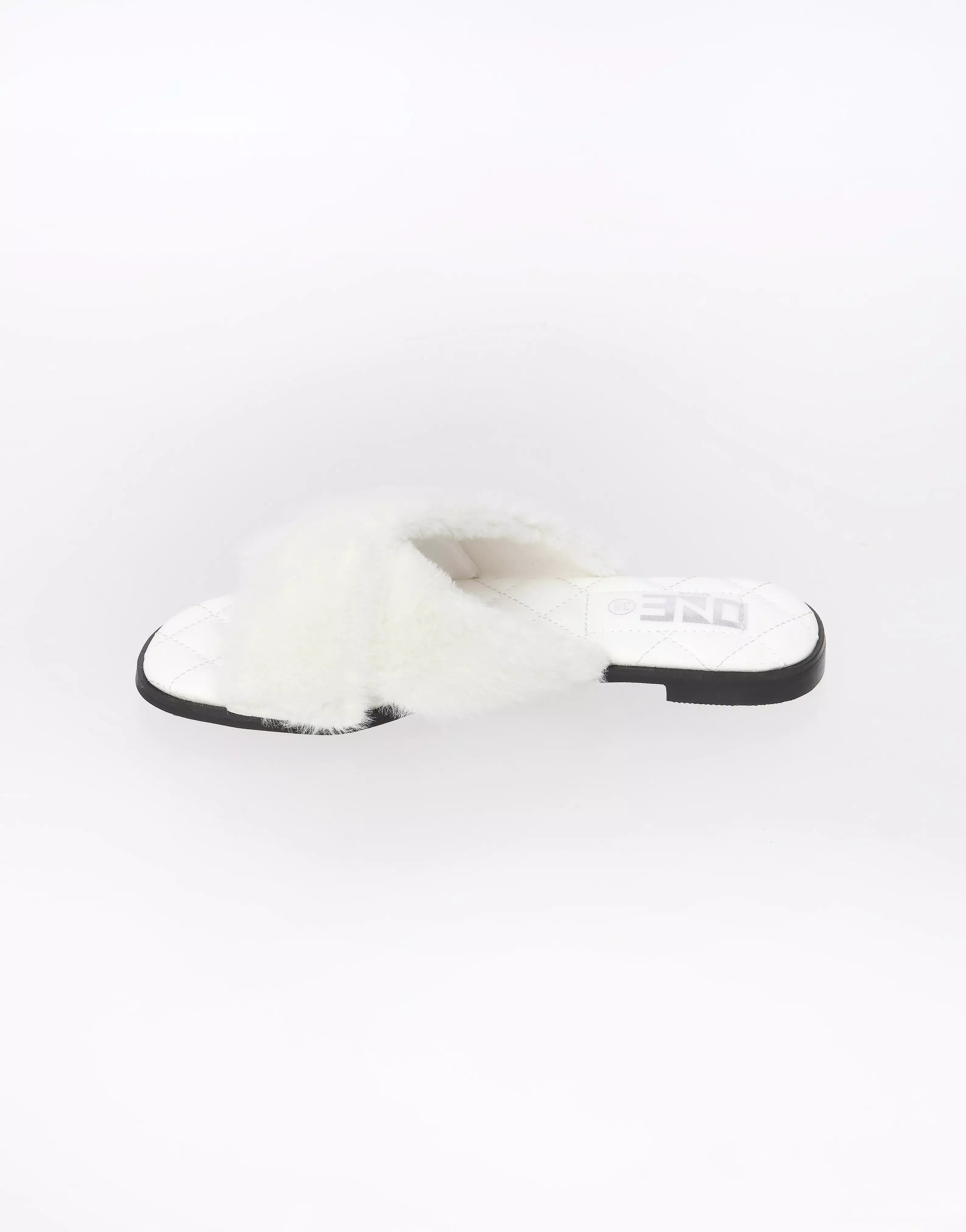 Comfort Casual Fur Slipper White