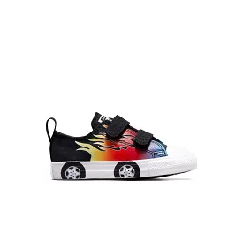 CONVERSE KIDS CHUCK TAYLOR ALL STAR EASY-ON CARS BLACK/RED SHOE