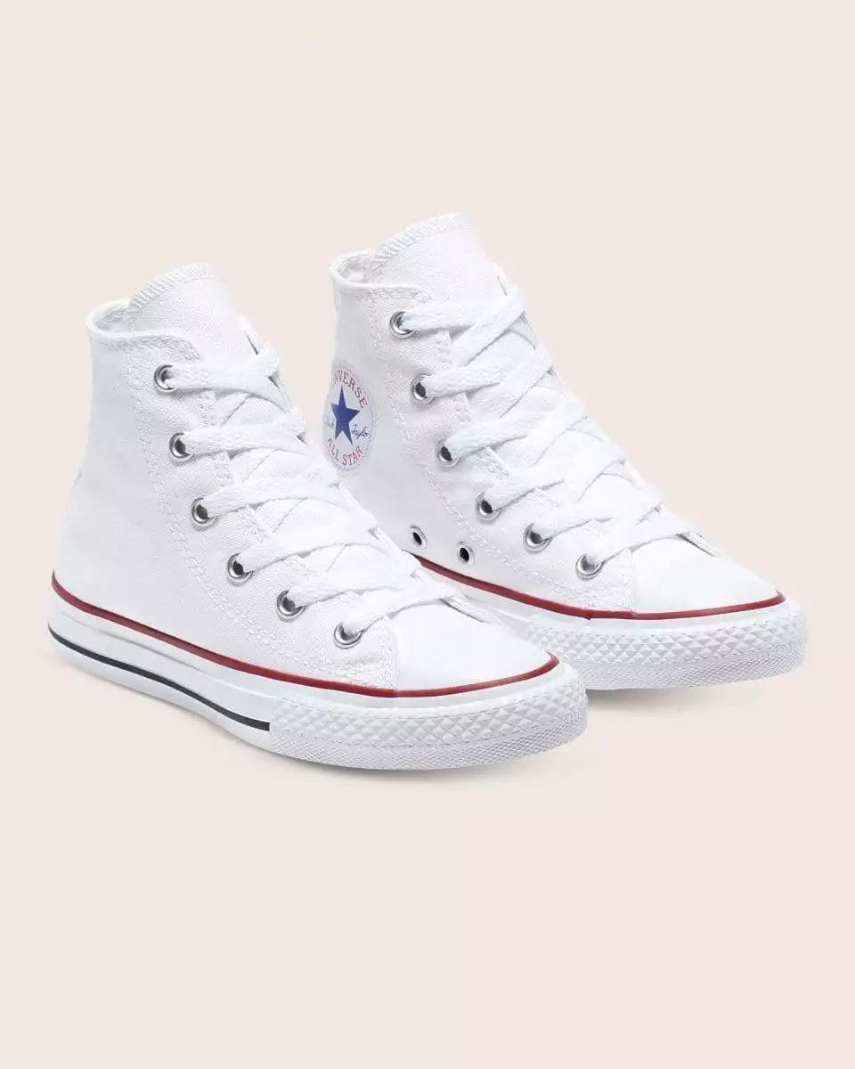 CONVERSE KIDS CHUCK TAYLOR ALL STAR HIGH TOP WHITE SHOE