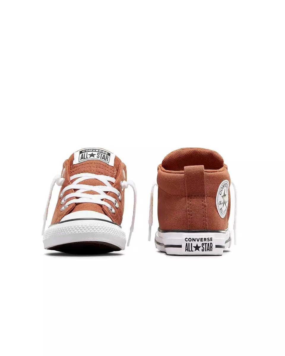 CONVERSE KIDS CHUCK TAYLOR ALL STAR STREET JUNIOR MID BROWN SHOE