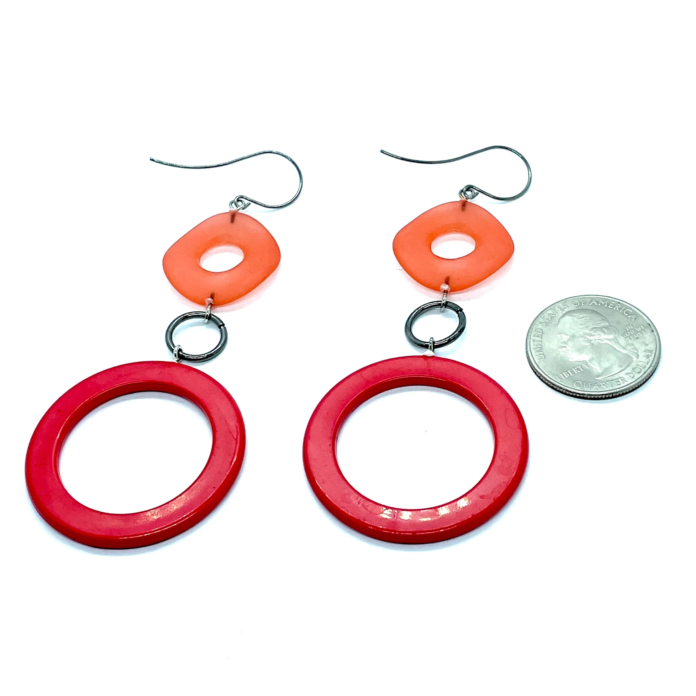 Coral Olivia Earrings