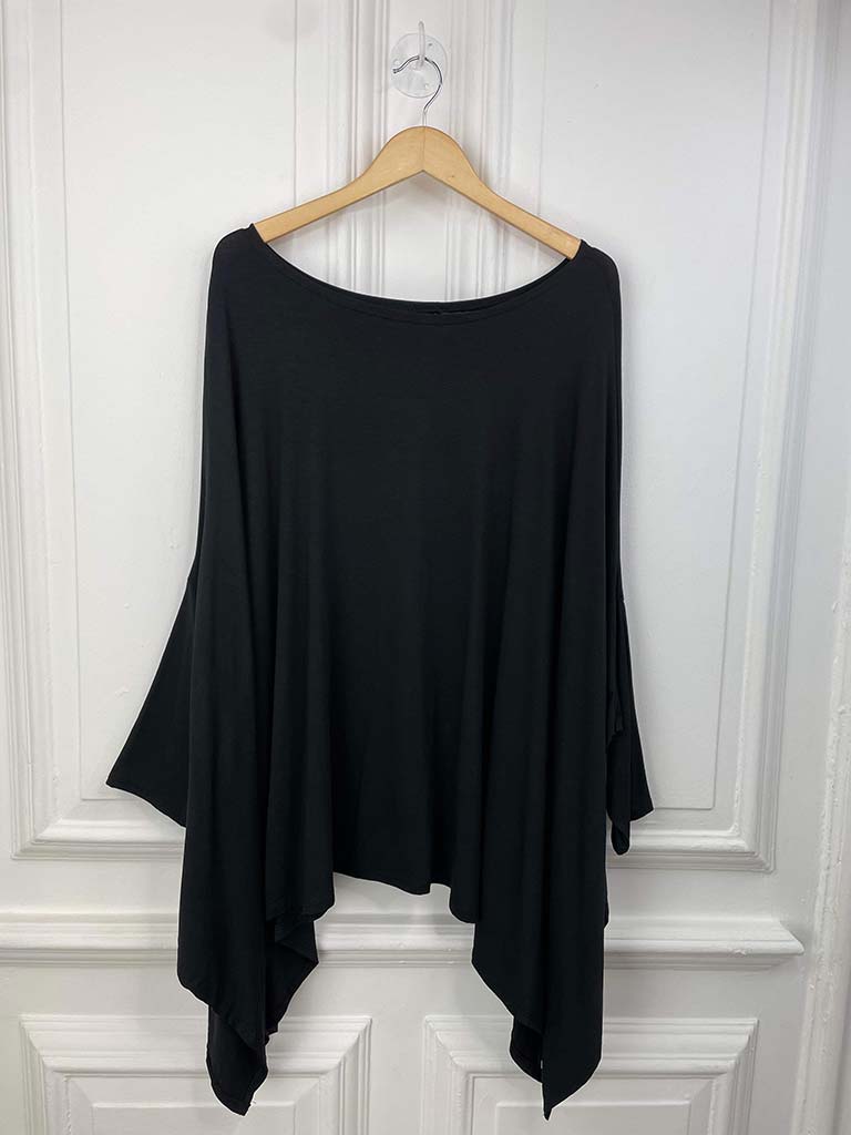 Dawny Jersey Top - Black