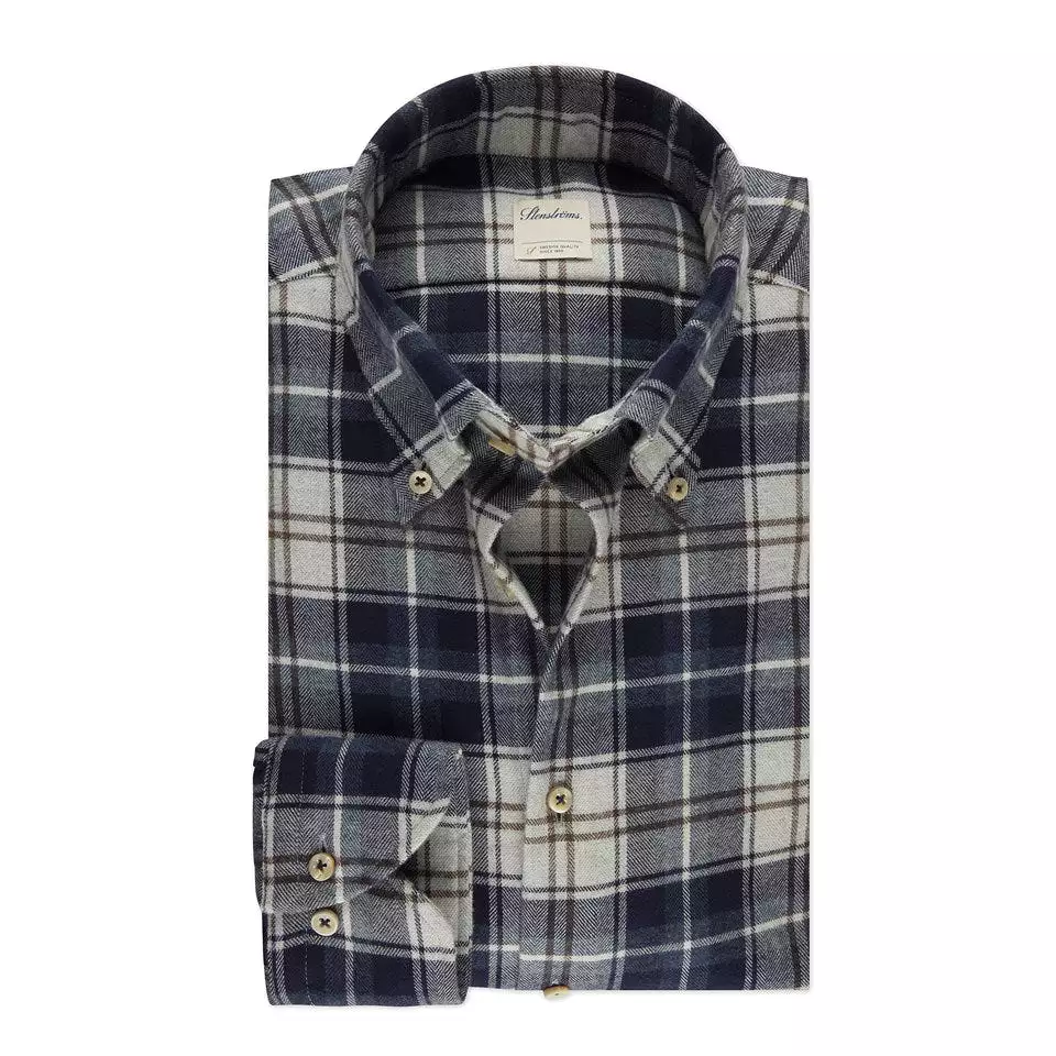 Fitted Body - Checked Flannel Shirt