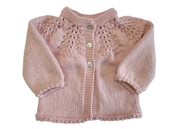 Handknit Baby Cashmerino Jersey  - Pink