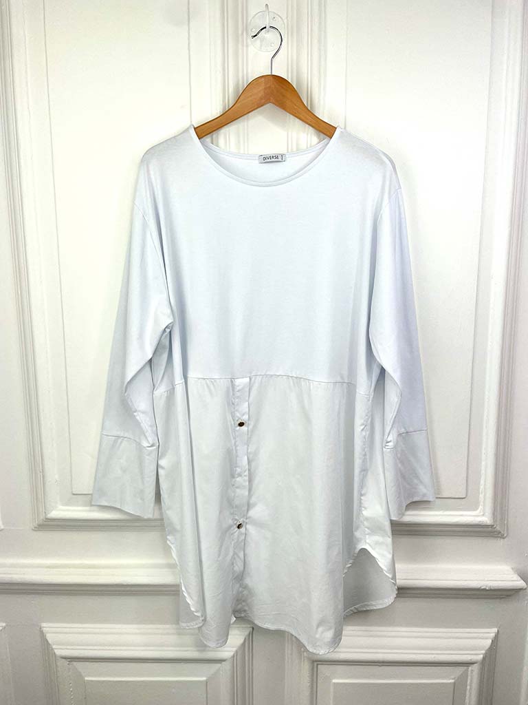 Jersey Layering Tunic - White