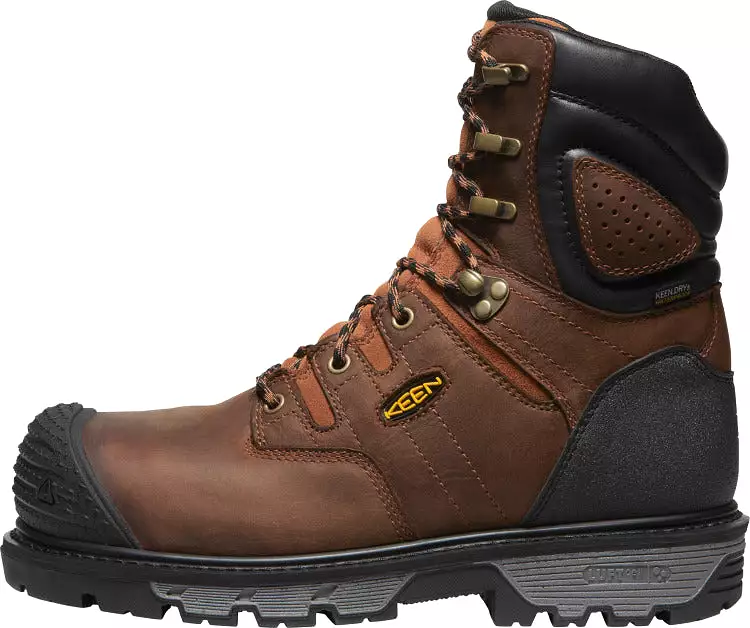 'Keen Utility' Men's 8 Camden 600GR EH WP Carbon-Fiber Toe - Brown / Black